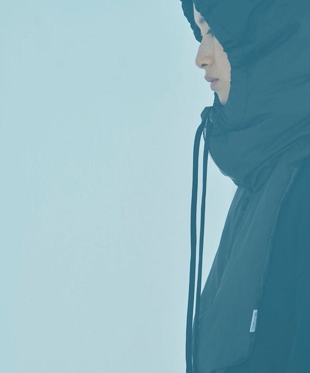 KWD 【日本製】HOOD DOWN PARTS グリーンダウン フードダウンパーツ ブラック