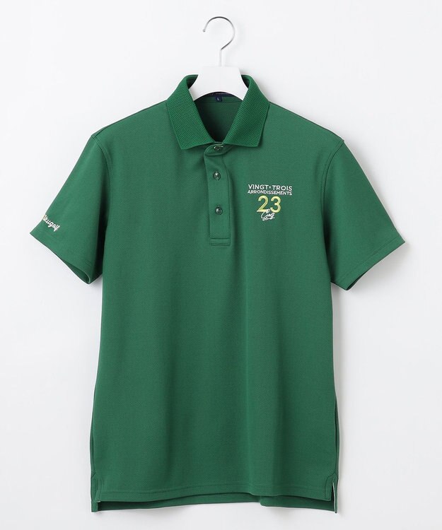 23区GOLF 【MEN】ハニカムライトカノコメッシュ衿ポロ グリーン系