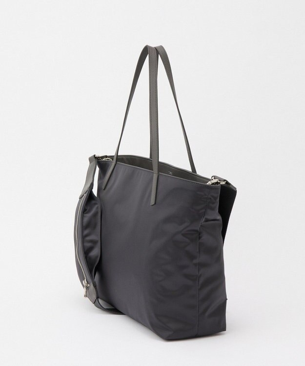 russet 《ファスナーポケット付きショルダーベルト》2wayトートバッグ(SF-266) Charcoal