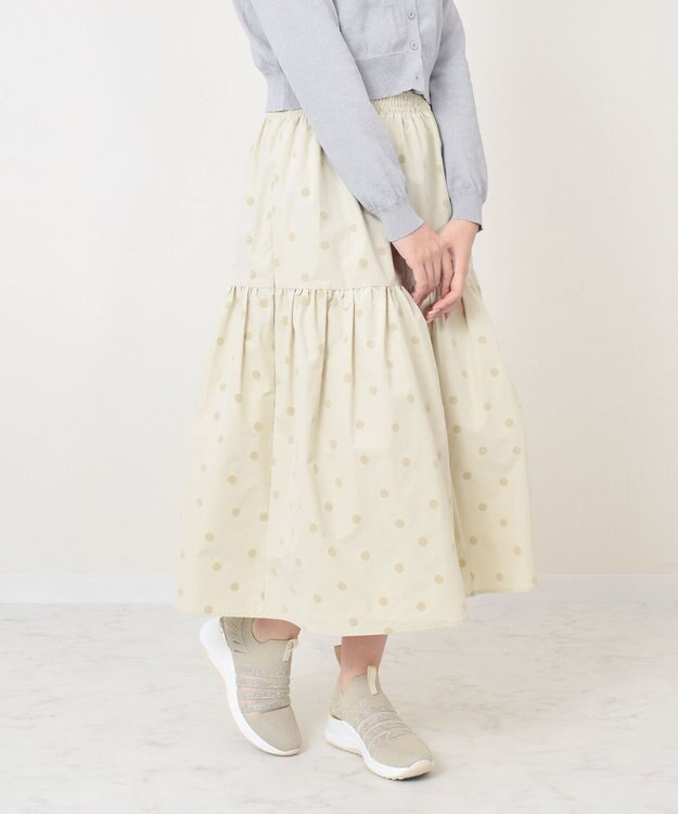 Bridget Birkin 【Bridget Birkin】ビジューニットヒールアップスニーカー ゴールド雑材