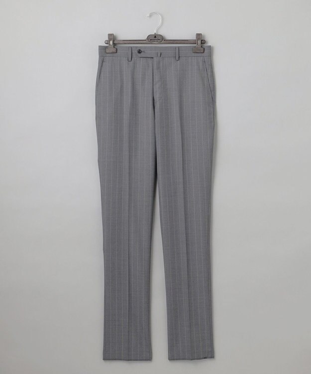 GOTAIRIKU 【CANONICO/カノニコ】 リベンジ 150's 通年スーツ（グレー×ストライプ） ライトグレー系1