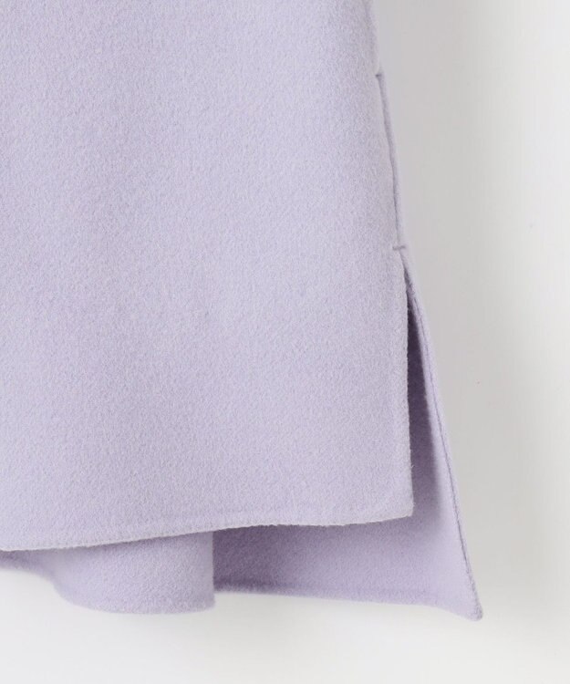 自由区 L ウールリバーショート コート テンダーブルー