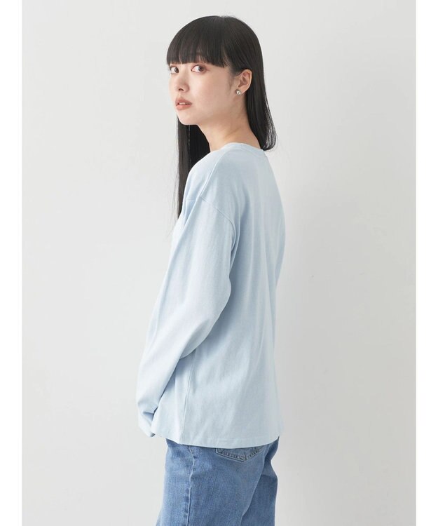 earth music&ecology レギュラーロゴロンＴｅｅ Blue