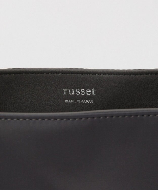 russet 《ファスナーポケット付きショルダーベルト》2wayトートバッグ(SF-266) Charcoal