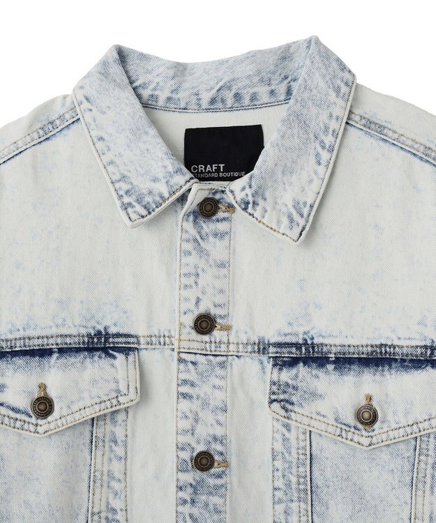 CRAFT STANDARD BOUTIQUE ハイブリーチケミカル加工デニムジャケット Light Indigo
