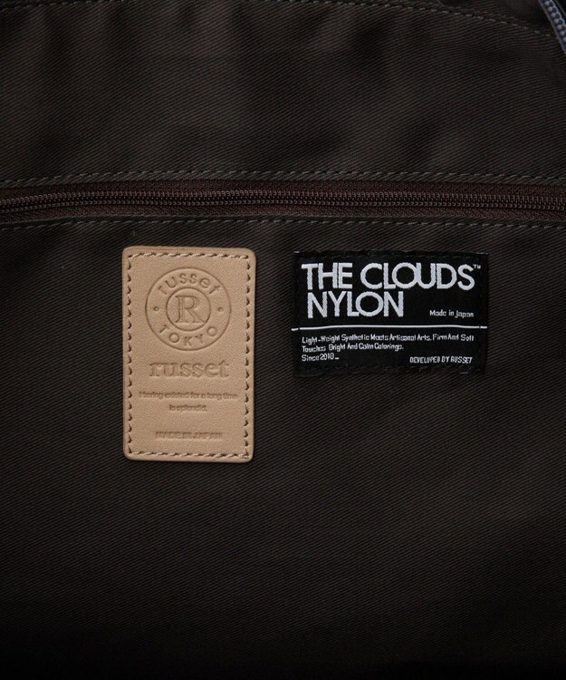 russet 《ファスナーポケット付きショルダーベルト》2wayトートバッグ(SF-266) Charcoal