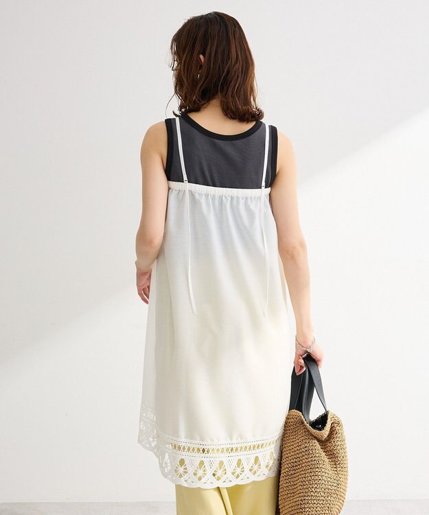 Green Parks ２ｗａｙレースキャミワンピース Off White