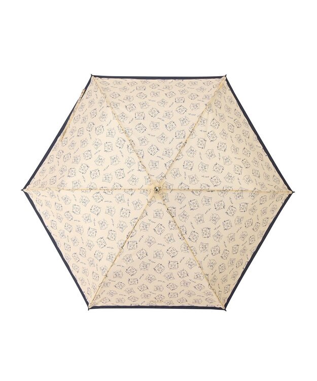 MOONBAT PAUL&JOE ACCESSOIRES(ポール＆ジョー アクセソワ) 折りたたみ傘 ドローイングヌネット＆ジプシー ベージュ