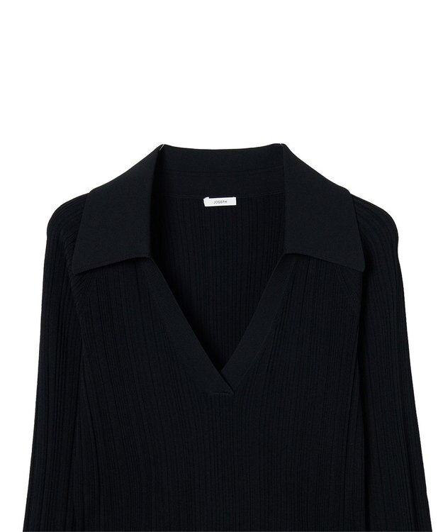 JOSEPH ニットプリッセ　ロングスリーブニット Black