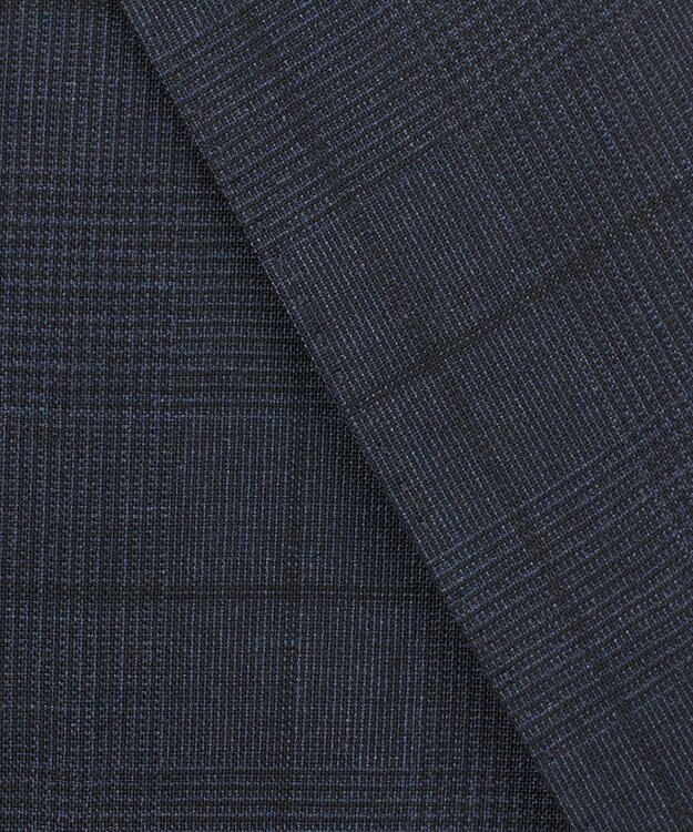 GOTAIRIKU シワになりにくい【御幸毛織/みゆきけおり】DRYSPINNER 平織スーツ_ネイビー格子 ネイビー系×格子