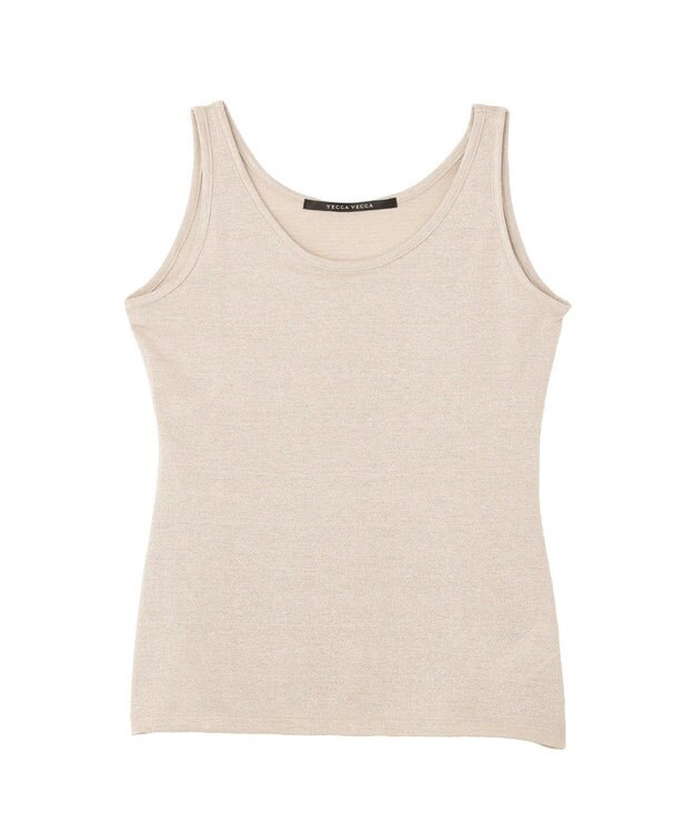 YECCA VECCA ラメタンクトップ Light Beige