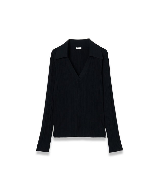 JOSEPH ニットプリッセ　ロングスリーブニット Black