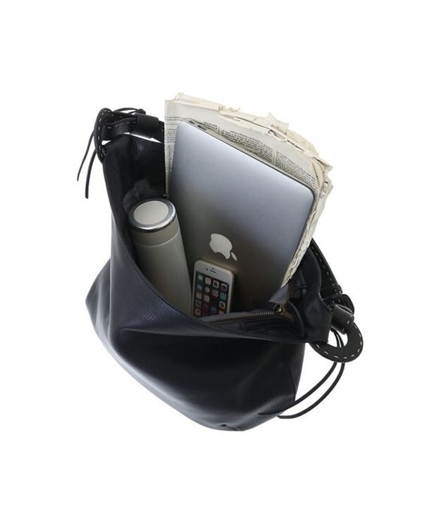 genten 【新色】ムース 2wayショルダー大 クロ