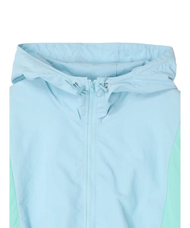 earth music&ecology コクーンギャザー切替ブルゾン Sax