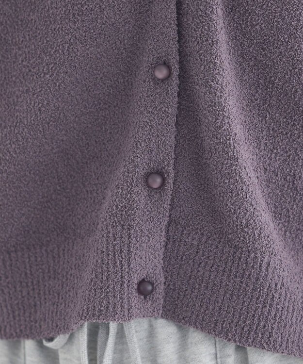 earth music&ecology 【予約】miffy/earth モコモコカーディガン チャコールグレー