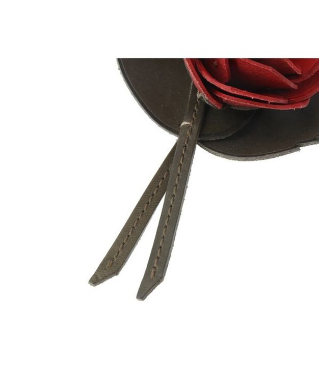 genten　ゲンテン　チャーム　花バラのコサージュ　あか 革財布、バッグのgenten（ゲンテン）公式オンラインショップ