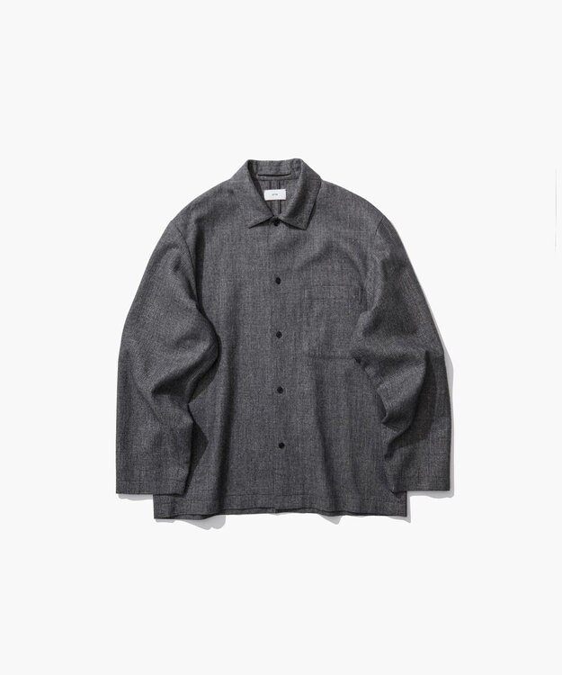 ATON LINEN WOOL TWILL | シャツジャケット - UNISEX CHECK