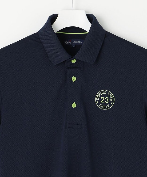 23区GOLF 【MEN】半袖ポロシャツ ネイビー系