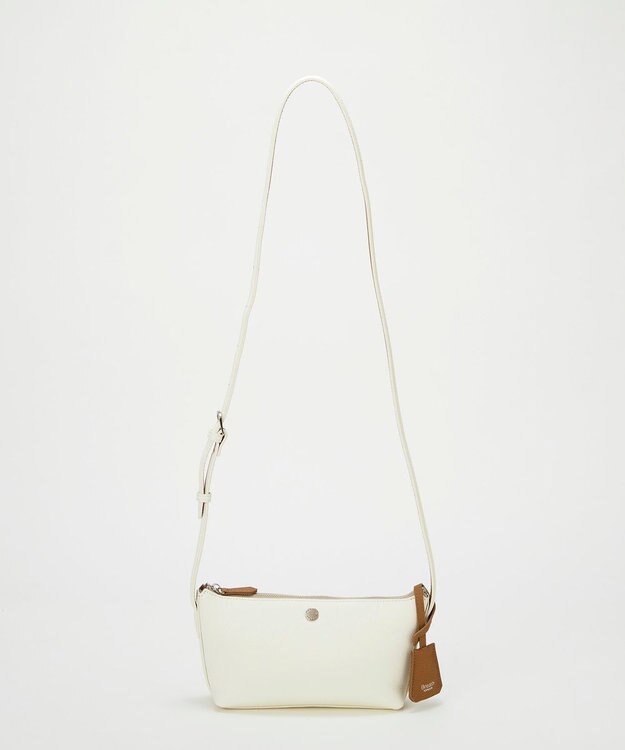 TOPKAPI 【Breath TOPKAPI】DUAL デュアル シュリンクレザー バイカラー ミニ ショルダーバッグ チャーム付き ホワイト