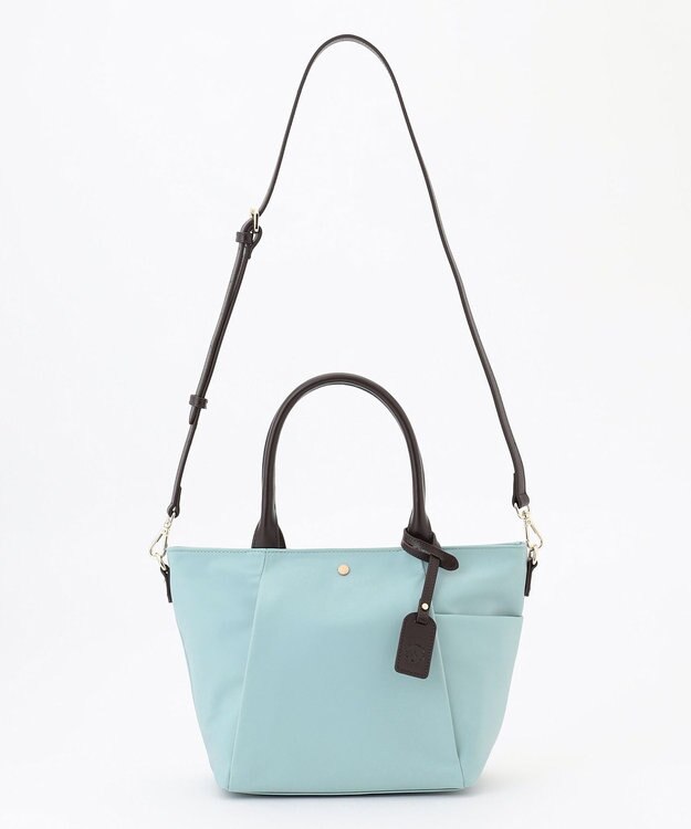 J.PRESS LADIES 【WEB限定】2wayナイロン Midium トート バッグ サックスブルー系