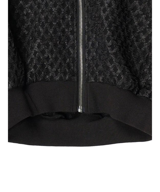 Green Parks ・ＳＵＧＡＲ　ＳＰＯＯＮ　エンボスチェックブルゾン Black