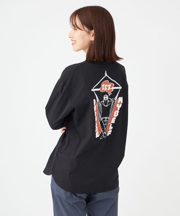 SHARE PARK LADIES 【UNISEX】UVカット アートコラボロングTシャツ〈Hammock〉（S・Mサイズ） ブラック