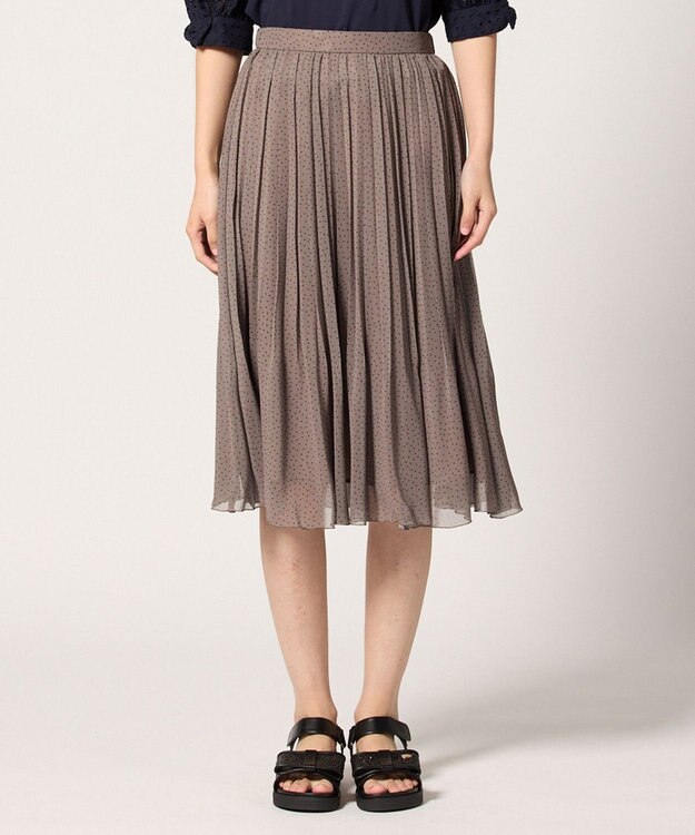 TOCCA 【洗える・消臭】TALKATIVE DOTS スカート ブラウン系5