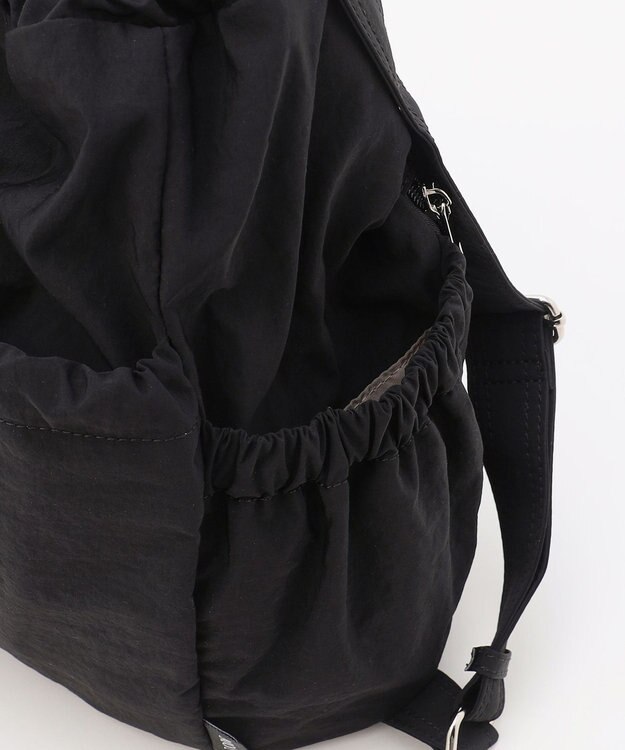 LA BAGAGERIE 【MONICA】クリンクルナイロン　ドロスト2WAYバッグ ブラック