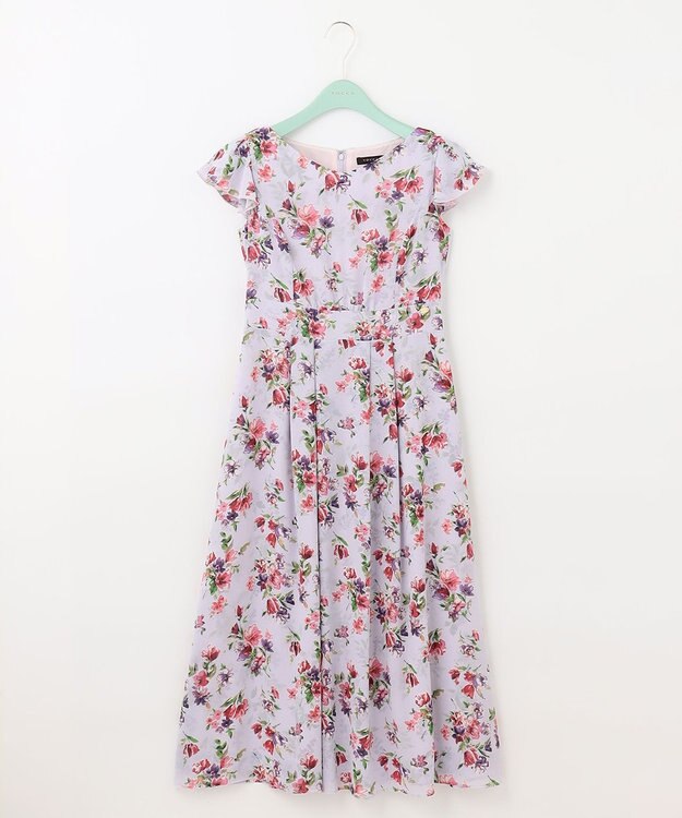 TOCCA 【洗える！】WATERCOLOR HARMONY ロングドレス ブルー系