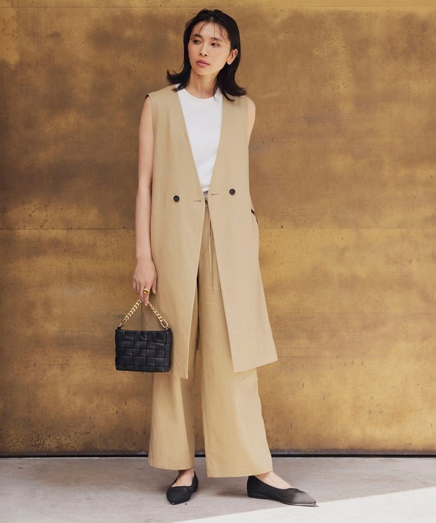 UNFILO 冷感UVケアノースリカットソー ホワイト系