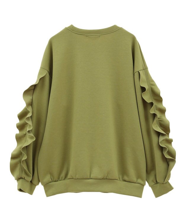 Green Parks ・ｓｗｉｎｇ　ｂｙ　フリルスリーブプルオーバー Lime Green