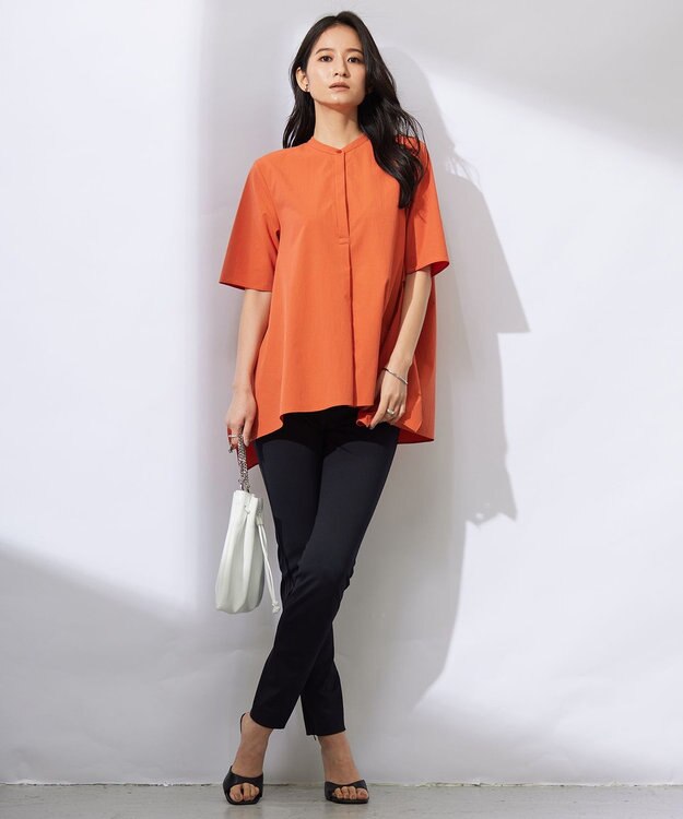 ICB 【洗える】コンフォートポンチ レギンスパンツ ブラック系