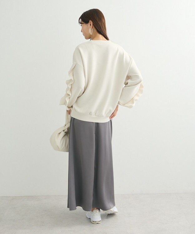 Green Parks ・ｓｗｉｎｇ　ｂｙ　フリルスリーブプルオーバー Off White