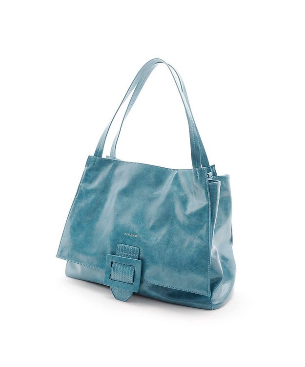 MioFIRANO バックル付きトートバッグ＆ショルダーバッグセット 2WAY A4サイズ対応　FIRANO フィラノ BLUE