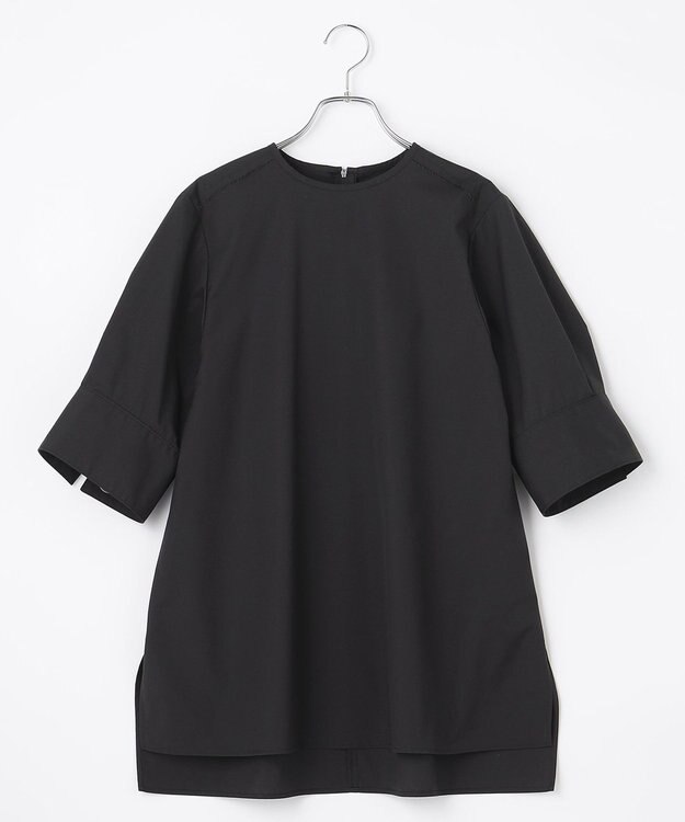 #Newans 【ANSWER for アクセサリーLOVER】ビッグカフスクルーネックブラウス ブラック系