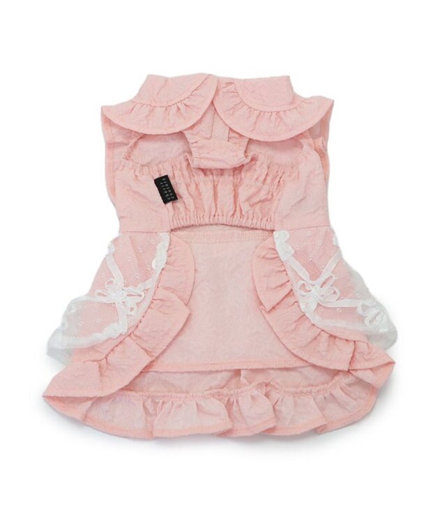 PET PARADISE cherircouture フリルカラーワンピース 小型犬 ピンク