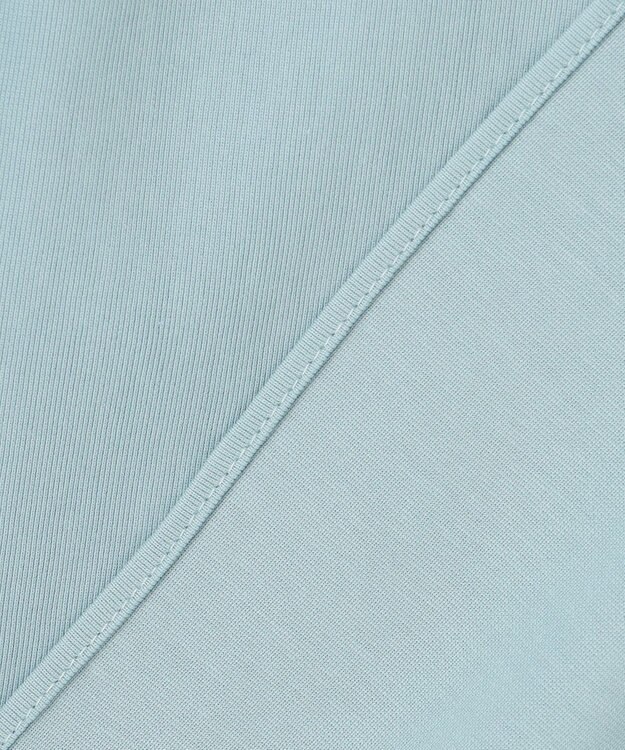 J.PRESS LADIES 【洗える】トリコットバイオ シャーリング カットソー ブルーグリーン系