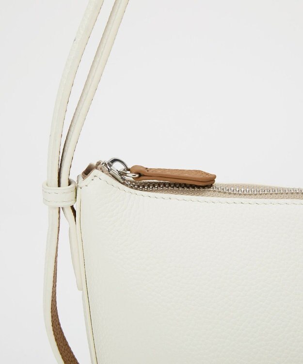 TOPKAPI 【Breath TOPKAPI】DUAL デュアル シュリンクレザー バイカラー ミニ ショルダーバッグ チャーム付き ホワイト