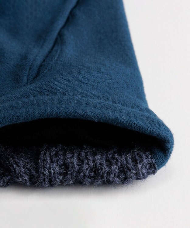 ORuKuBET ケーブルジャージグローブ(WOMEN)【タッチパネル対応】 ネイビー