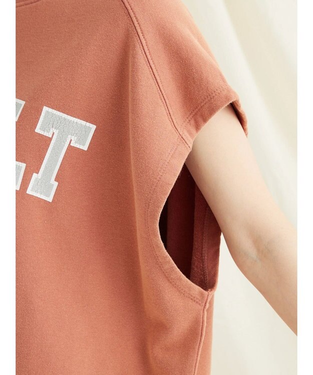 CRAFT STANDARD BOUTIQUE ミニ裏毛　パウダー加工　２ｗａｙクラックＰＴベスト Dark Orange