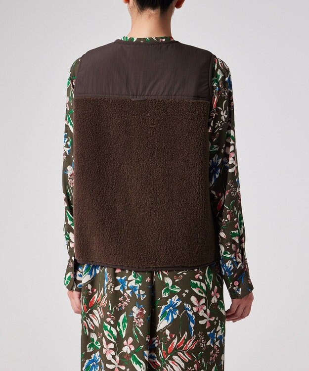 Paul Smith ライトボア ショート ベスト チョコレートブラウン