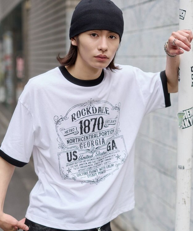 WEGO 【ユニセックス着用ITEM】グラフィックネップT（SS） ホワイト
