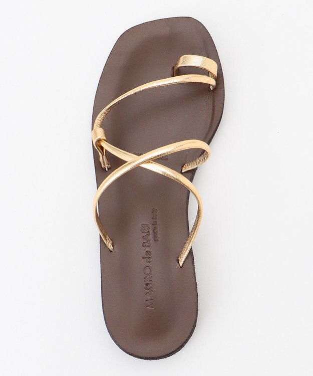 BEIGE， MAURO de BARI / レザーサンダル Gold