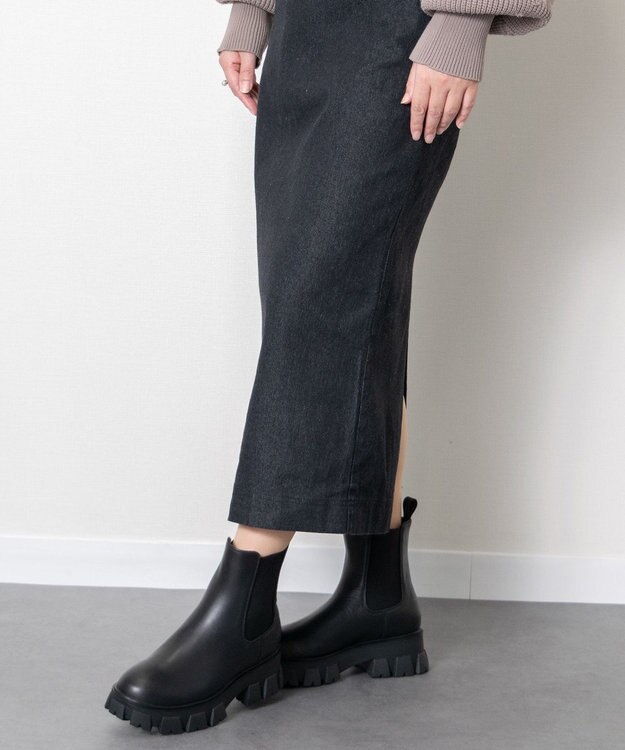 Bridget Birkin 【PARADIS COULEUR】トラックソールサイドゴアブーツ ブラック