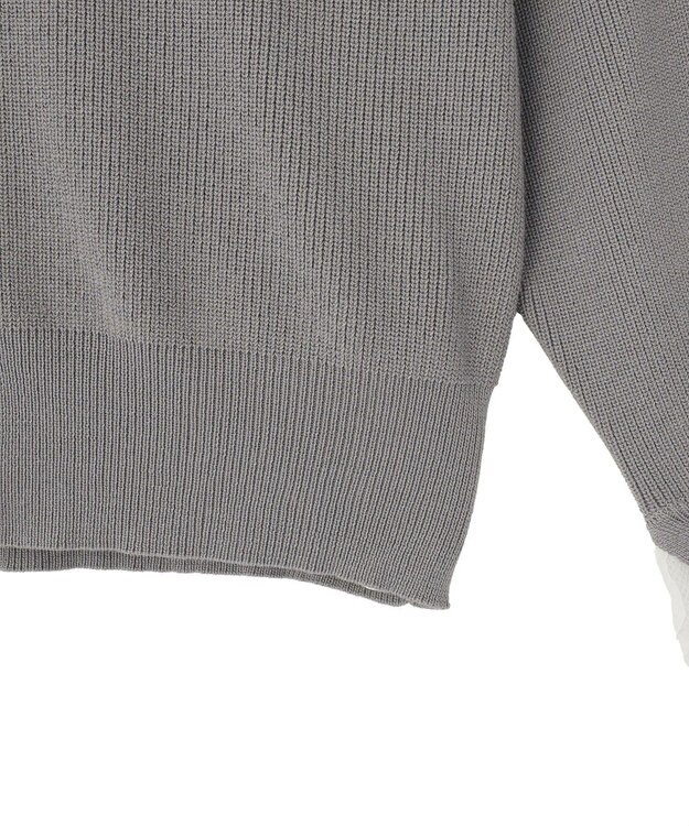 earth music&ecology レーストリムカーディガン Gray