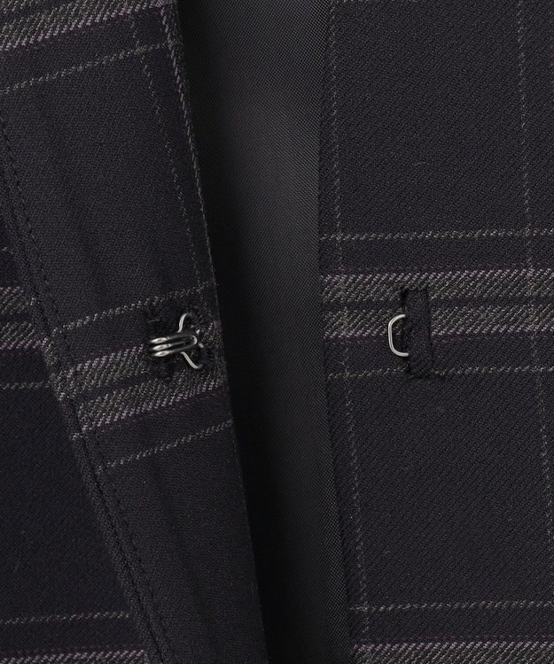 ANY SIS 【保温性あり/洗える】サーモ 2WAY ストレッチ ジャケット ネイビーベース