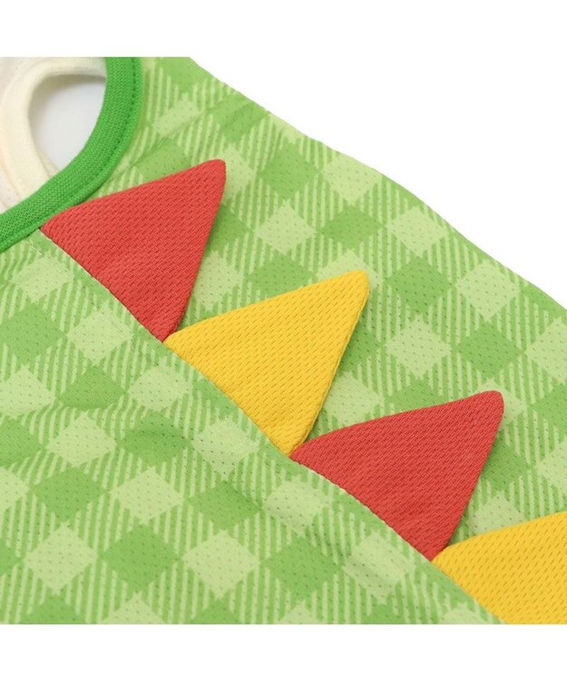 PET PARADISE ペットパラダイス エコメイド タンクトップ 《ポップな恐竜》 小型犬 ライトグリーン