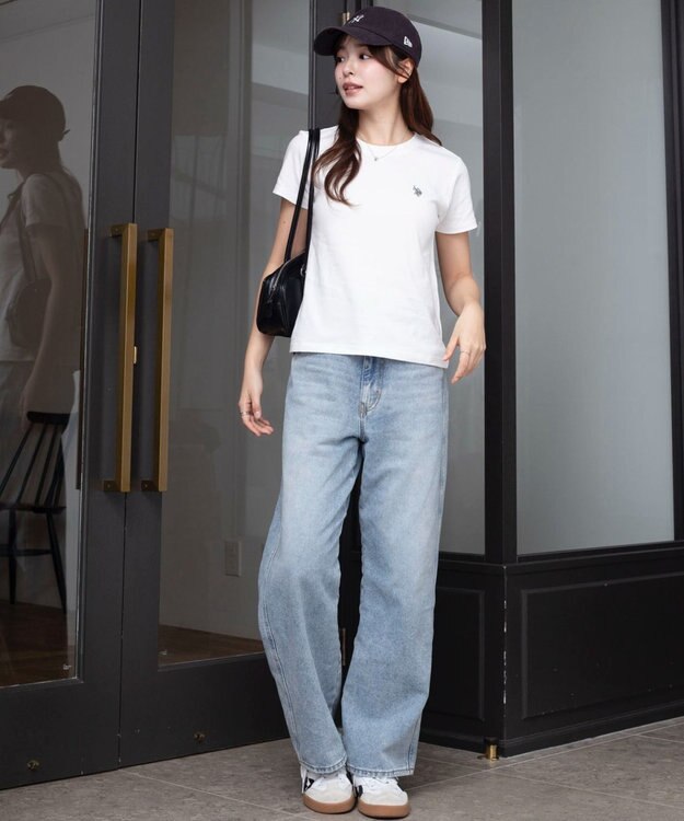 WEGO 【SMLサイズ展開】U.S. POLO ASSN.別注コンパクトTシャツ ホワイト