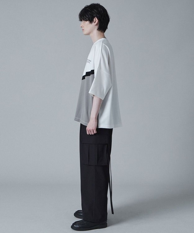 WEGO ドルマンポンチカラーブロックT（S） ブルー