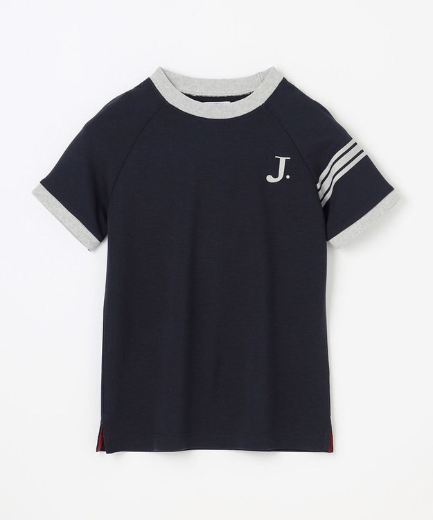 J.PRESS KIDS 【吸水速乾】【100-130cm】ポンチローマ ラグランＴシャツ ネイビー系